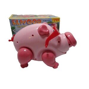 Elwood The Walking Pig He Oinks Dances Moves Nose & Sunglasses New in Box